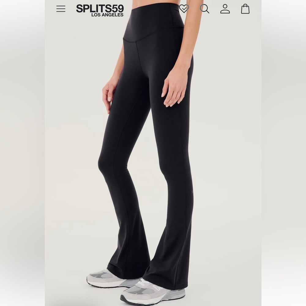 Splits59 Black Flared Leggings